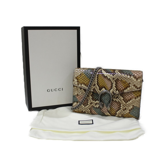 Gucci Dionysus Python Leather Shoulder Bag Brown - Picture 14 of 14